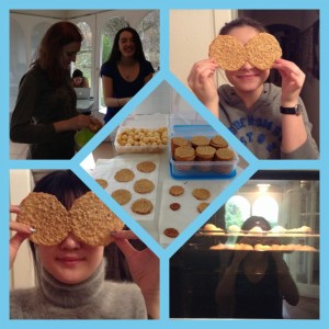 We all prepared for our teachers to visit the boarding house by baking two delicious types of biscuits :)