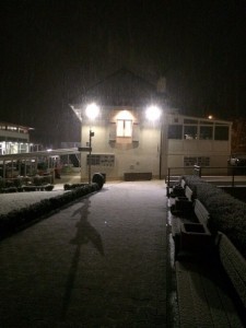 The first snow in College du Leman! 