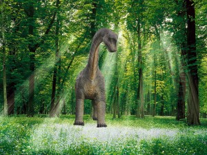 dinasaur in the forest