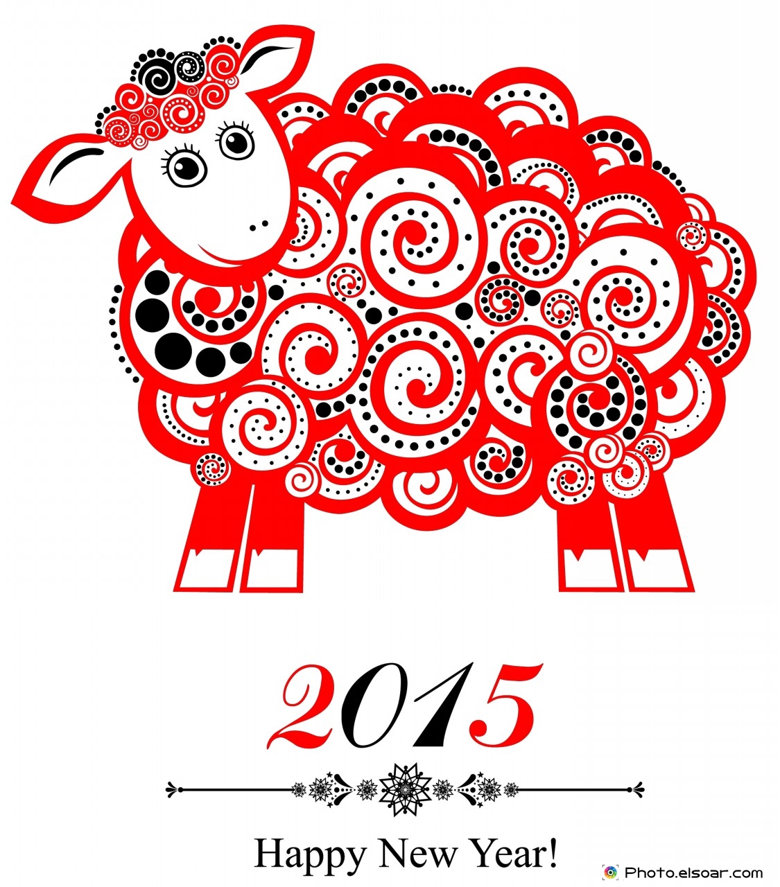 2015-new-year-card-with-red-sheep